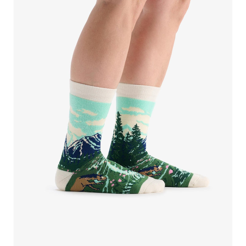 Little Blue House - Unisex Horse Ranch Cozy Socks