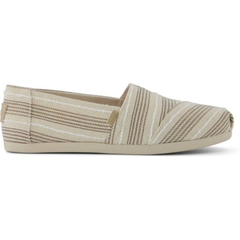 TOMS - Womens Alpargata Classic - Natural Metallic Stripe