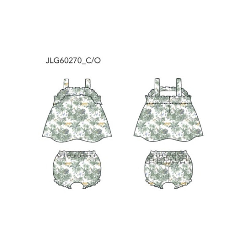 Janie and Jack - Baby G with Green Safari Toile Sl Set Smr2