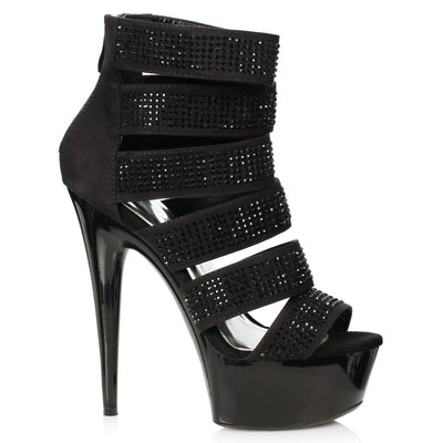 Ellie Shoes - 6" Rhinestone Bootie