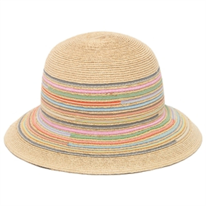 San Diego Hat Company - Mitla Womens Mixed Raffia Braid and Pop Color