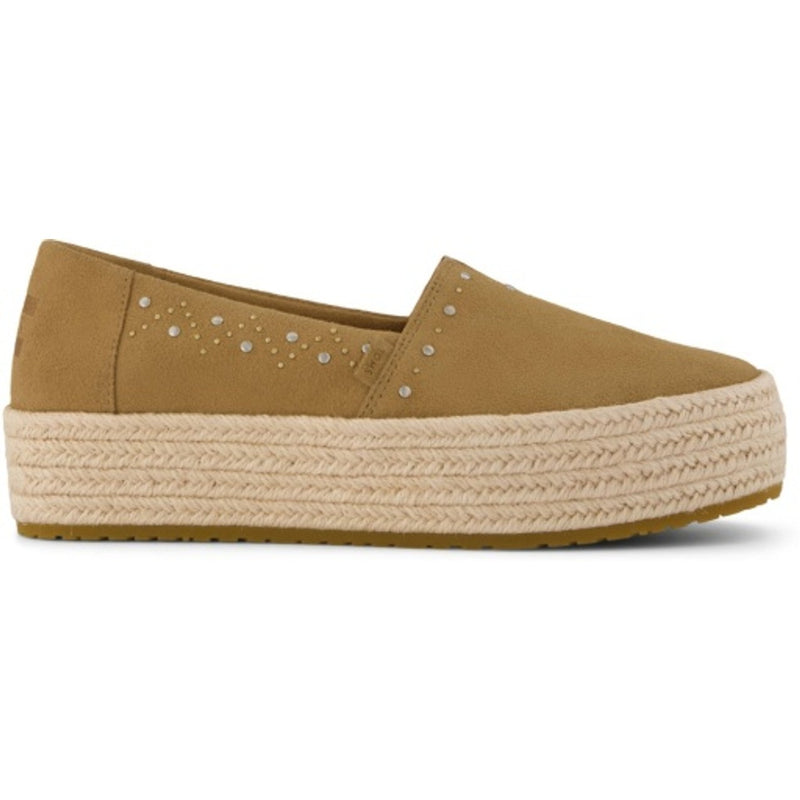 TOMS - Womens Valencia Espadrille - Toffee Suede/Studs
