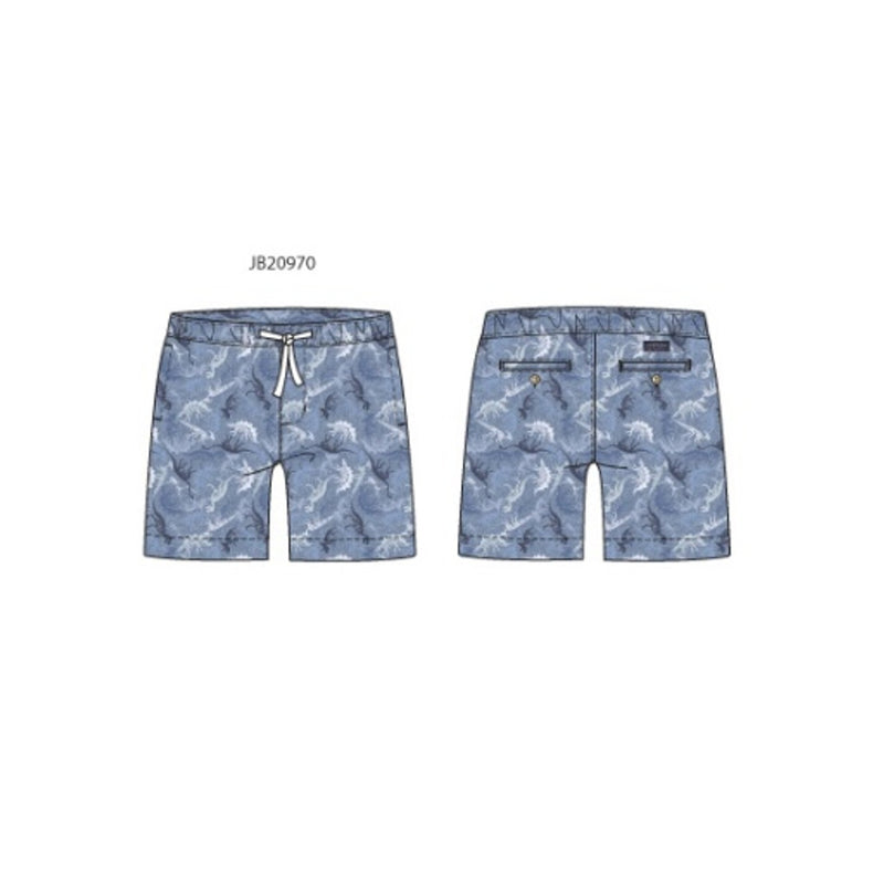 Janie and Jack - Boys with Blue Cd Dino Po Short Sm1