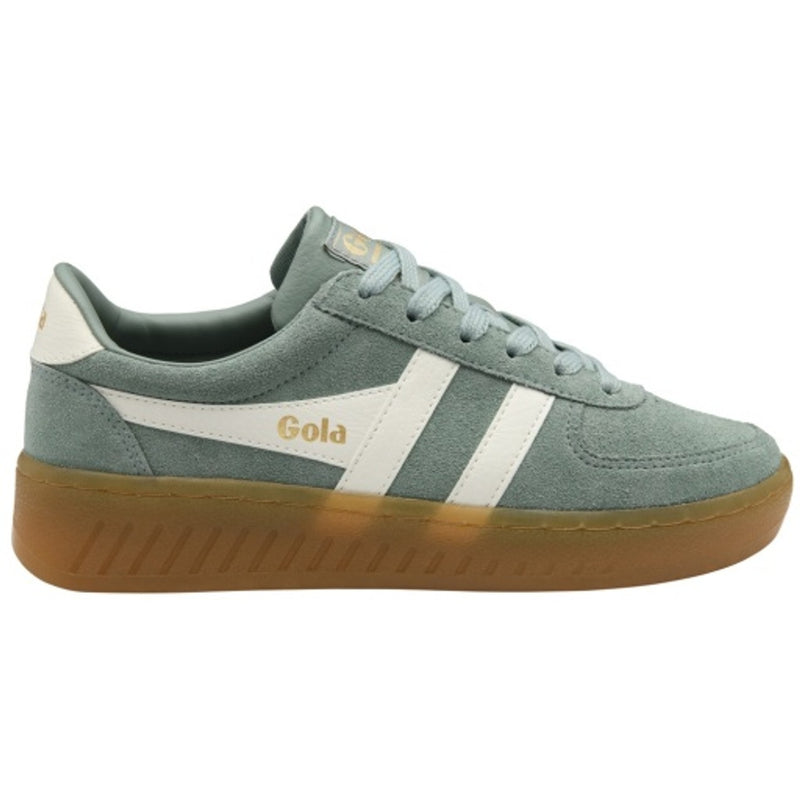 Gola - Womens Grandslam Suede Sneakers - Green Mist/Off White/Gum