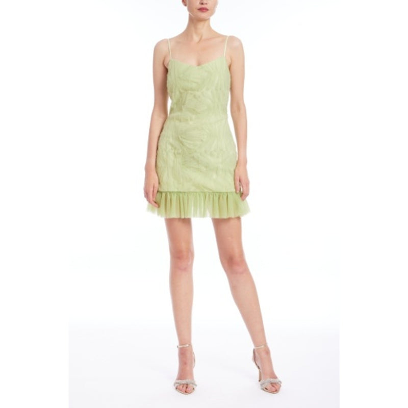 Badgley Mischka - Womens Strap with Tier Hem