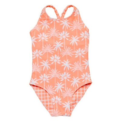 Snapper Rock - Girls Cali Palms Recycled X Back Swimsuit
