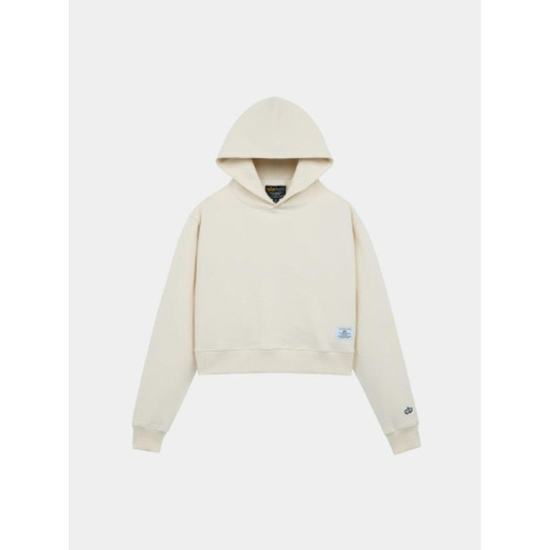 Alpha Industries - Womens Essential Cropped Hoodie Sweatshirt with
