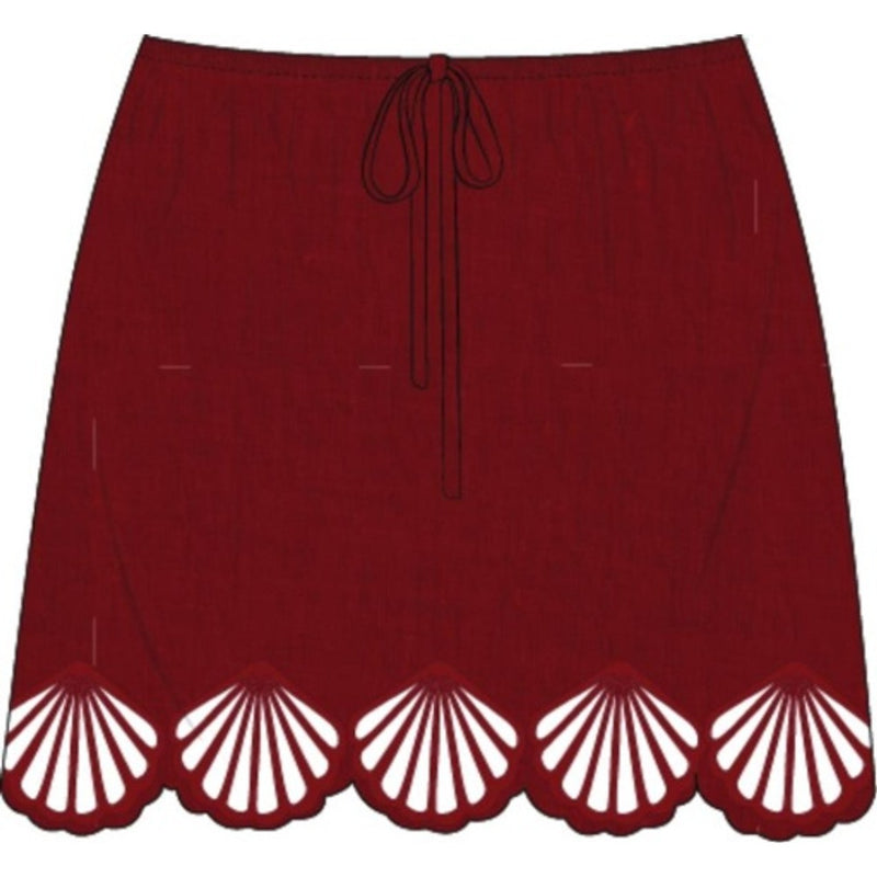 Onia - Womens Air Linen Scallop Mini Skirt