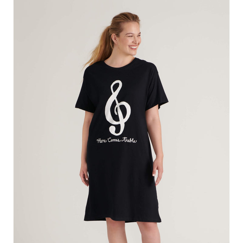 Little Blue House - Here Comes Treble Womens Sleepshirt