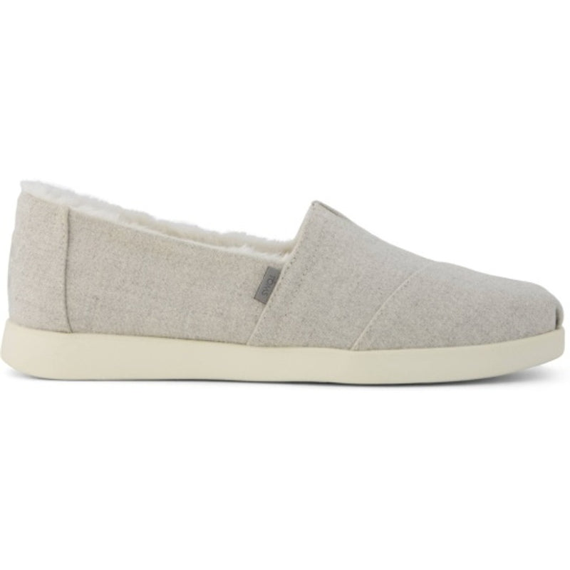 TOMS - Womens Alpargata Plus - Light Grey Heathered Tweed/Faux Fur