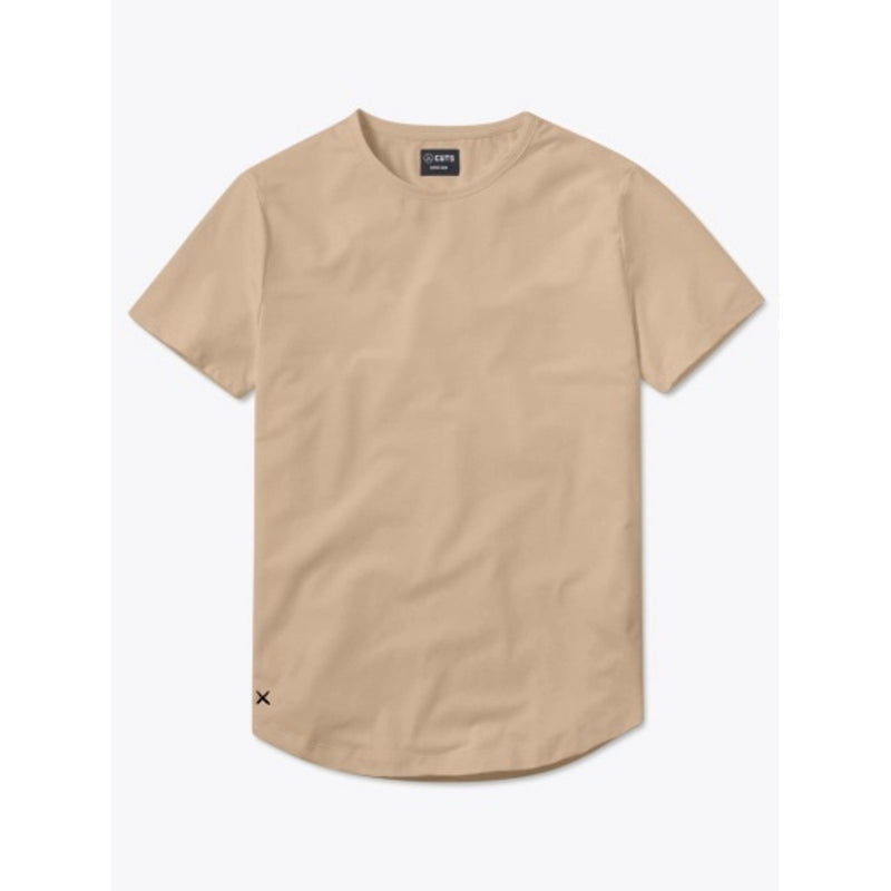 Cuts - Mens Ao Curve-Hem Tee - Latte