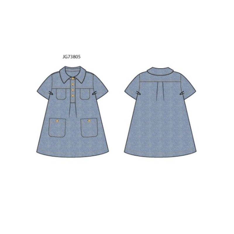 Janie and Jack - Girls with Es Denim Dress Sp1