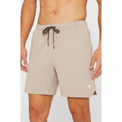 Fabletics - Mens the 7" One Short - Brutalist Khaki / Taupe Slate