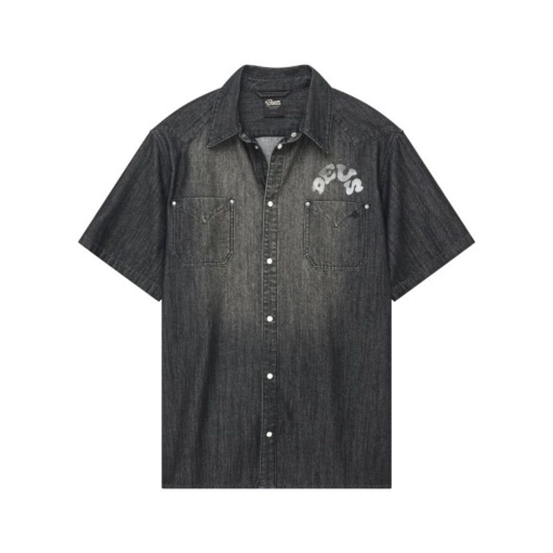 Deus Ex Machina - Mens Blast Off Denim Ss Shirt