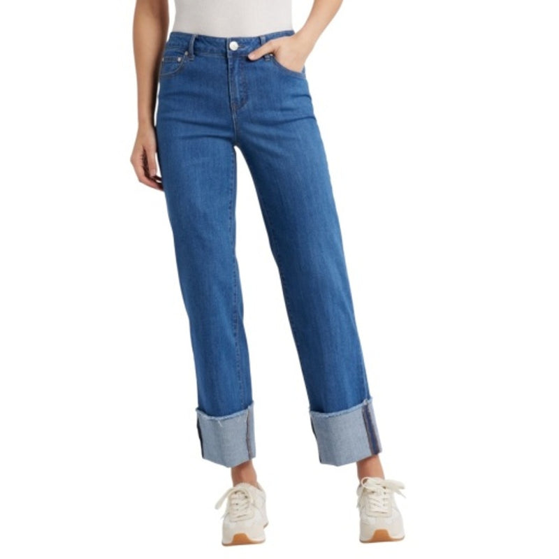1822 Denim - Womens 34 1/2" Cuffed to 30" Mid-Rise Straight