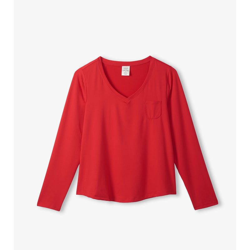 Little Blue House - Unisex Red Long Sleeve Tee in a Bag