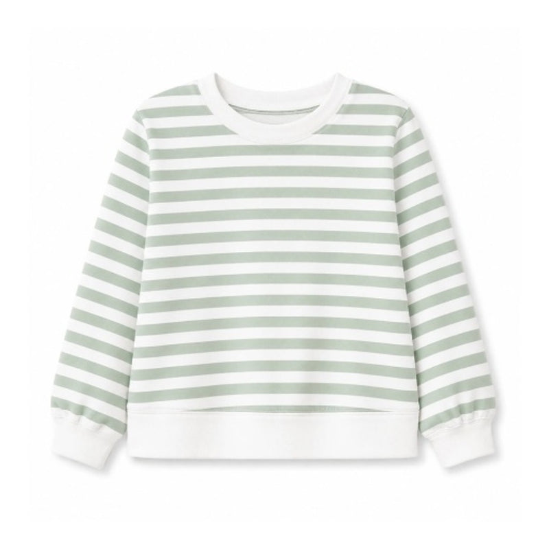 Hope & Henry - Girls Organic Long Sleeve French Terry Pullover