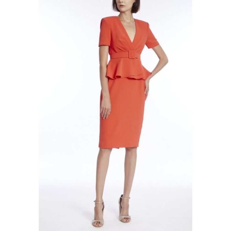 Badgley Mischka - Womens Peplum Dress