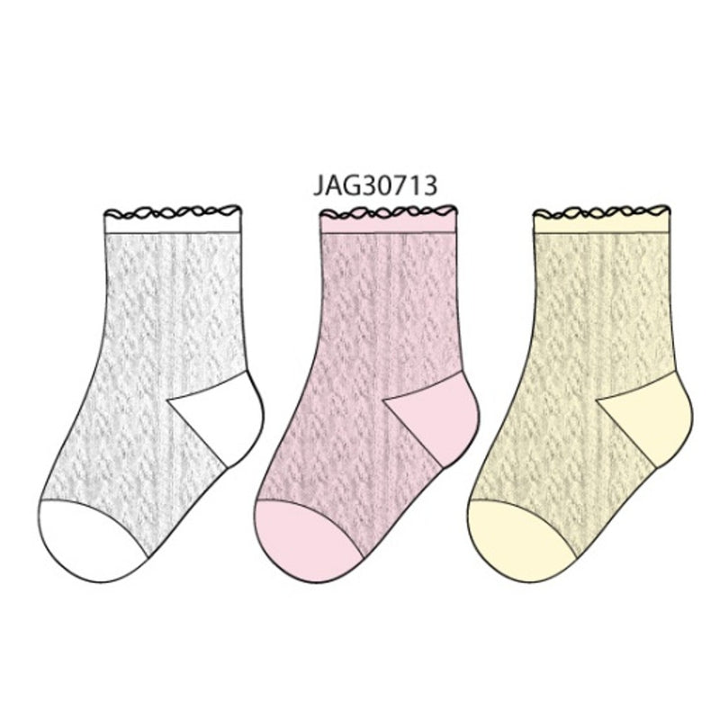 Janie and Jack - Kids G Multi Pntl Sock 3pk E1