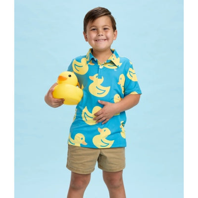Tipsy Elves - Boys Toddler Boy's Duckin' Around Golf Polo