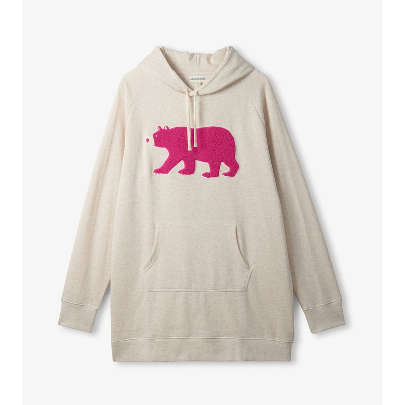 Little Blue House - Unisex Pink Bear Adult Oversized Hoodie