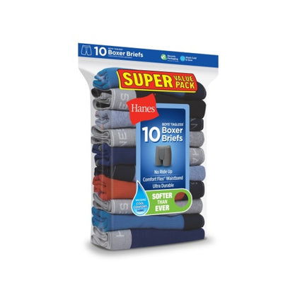 Hanes - Boys Comfort Flex Boys' Boxer Brief Underwear 10-Pack