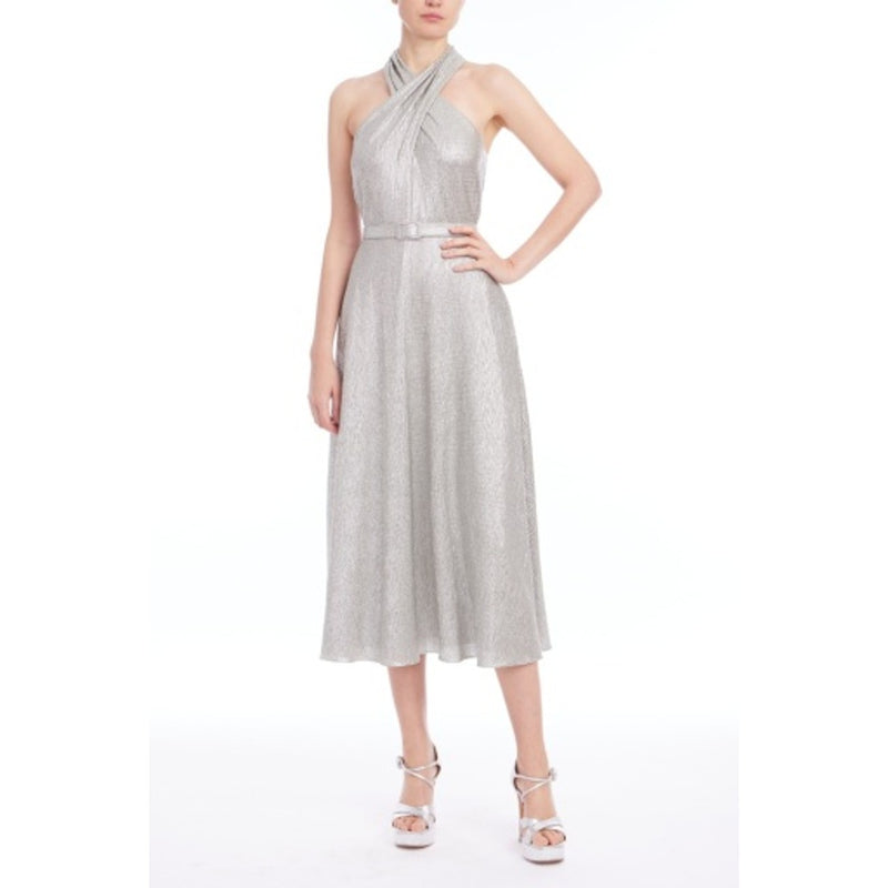 Badgley Mischka - Womens Lurex Solid Halter