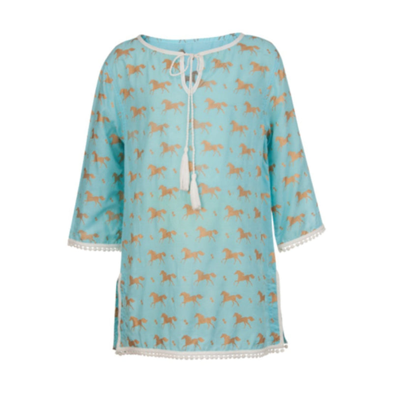 Snapper Rock - Girls Gold Horse Kaftan
