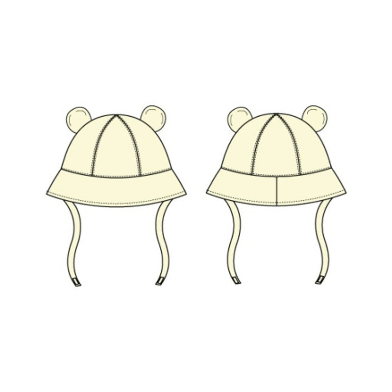 Janie and Jack - Baby U Yellow Bear Ears Bucket Hat Sp Disney Pooh
