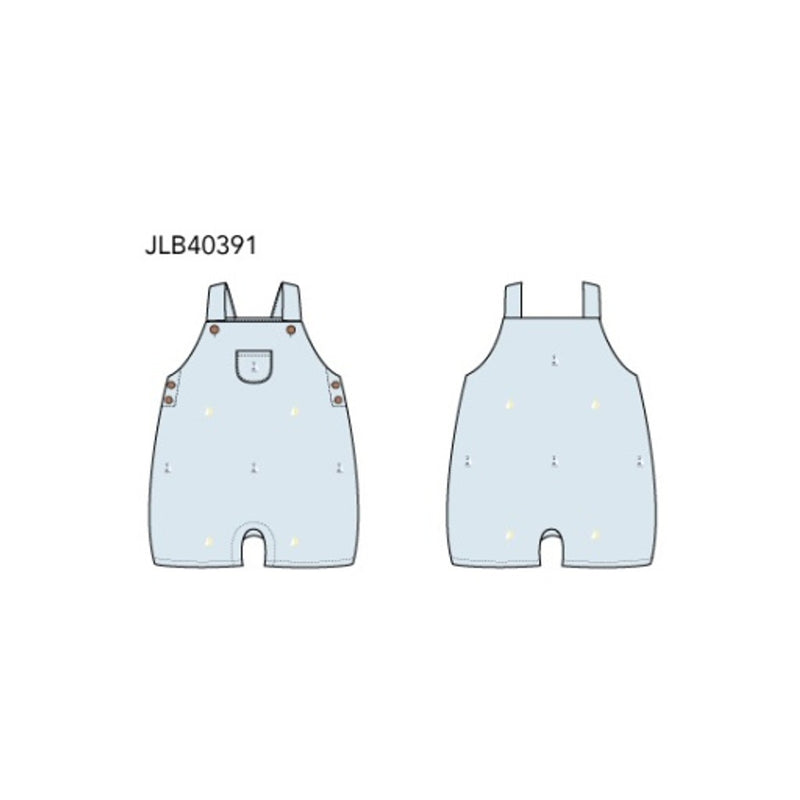 Janie and Jack - B with Blue Ao Sailboats Overall E2