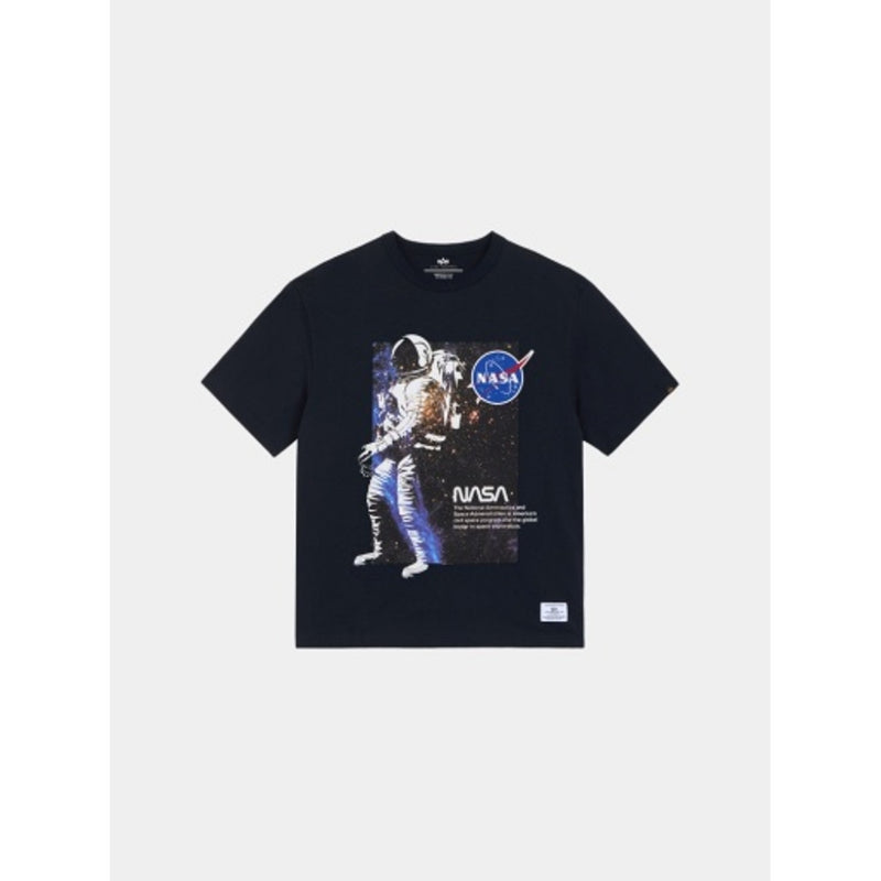 Alpha Industries - Mens Essential Relaxed Fit Tee (Nasa Astronaut)