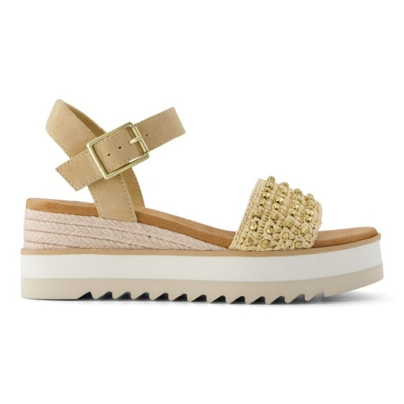 TOMS - Womens Diana Sandal - Khaki Metallic Beaded