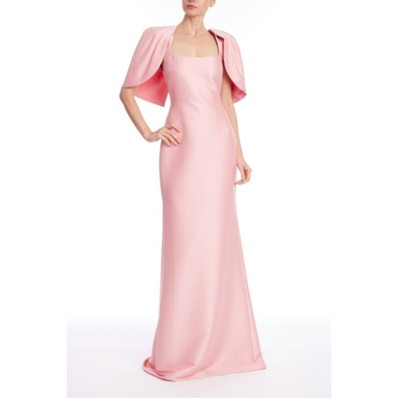 Badgley Mischka - Womens Cape Gown