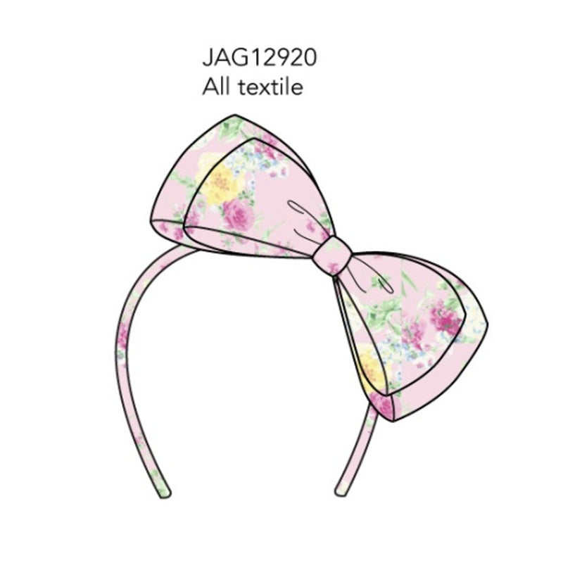 Janie and Jack - Kids G Pnk Flrl Bow Hb E1