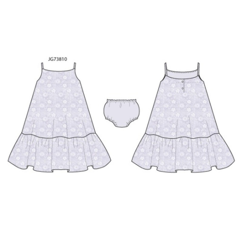 Janie and Jack - Girls with Prpl Emb Flwr Dress Sp Occ