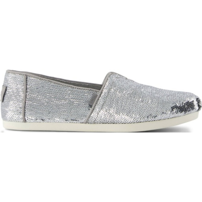 TOMS - Womens Alpargata Classic - Silver Metallic Sequins