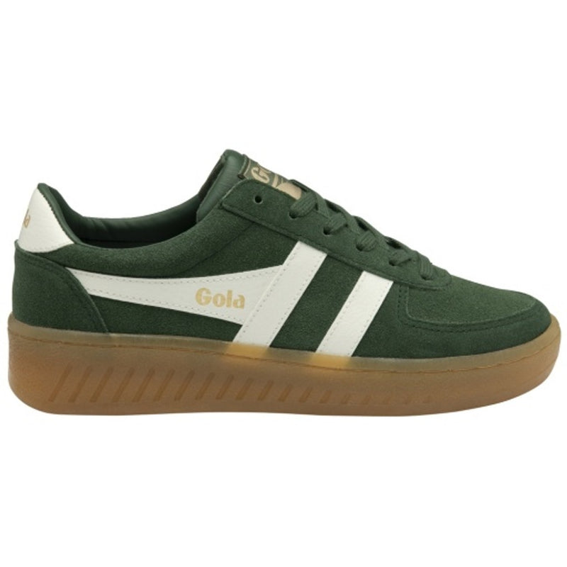 Gola - Womens Grandslam Suede Sneakers - Evergreen/Off White/Gum