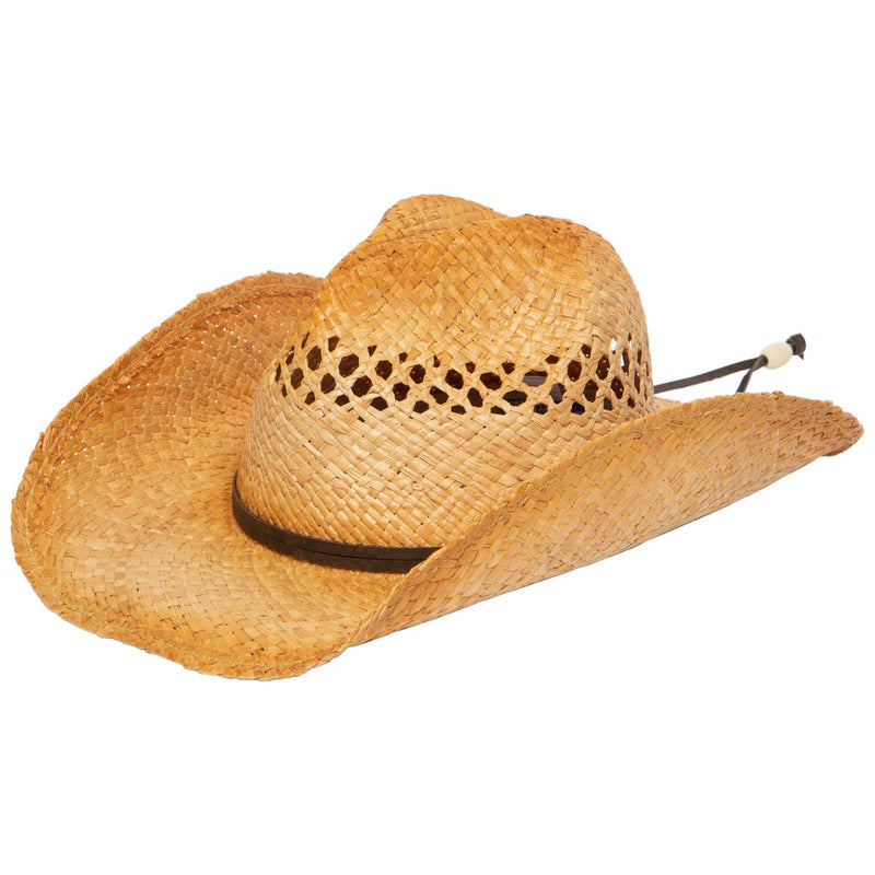 San Diego Hat Company - Rhc- Womens Raffia Cowboy Hat Tea Stained