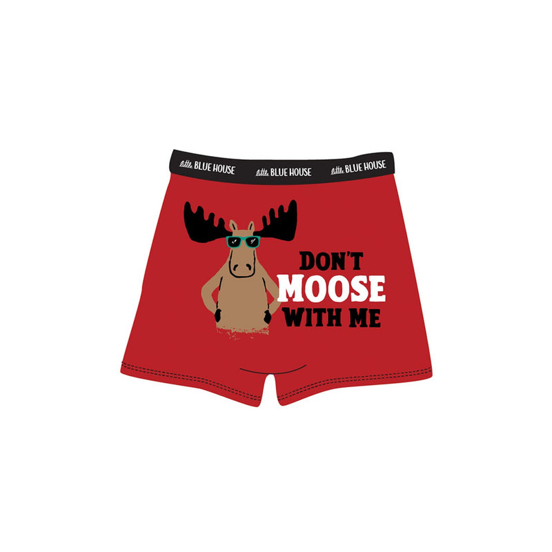 Little Blue House - Don't Moose with Me Mens Boxer Short