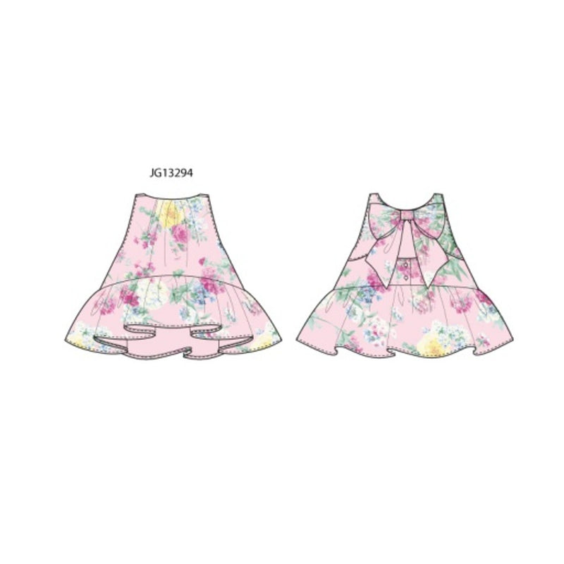 Janie and Jack - Girls with Pnk Flrl Peplum Sl Top E1