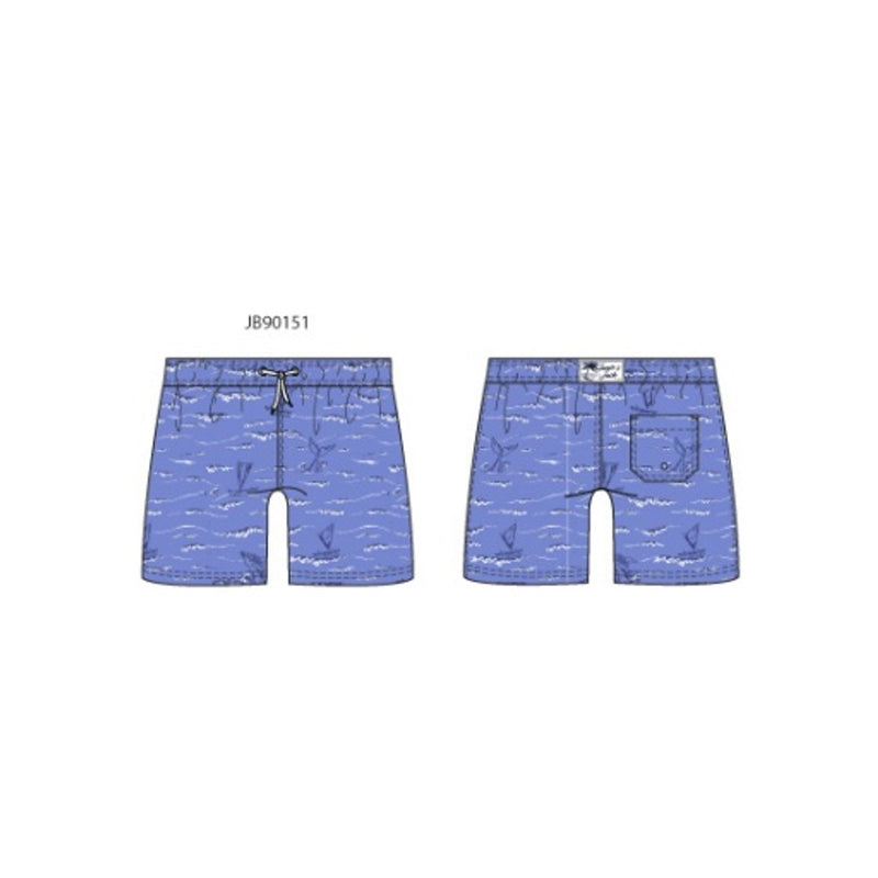 Janie and Jack - Boys with X Es Blue Waves Swim Trunk Sp2