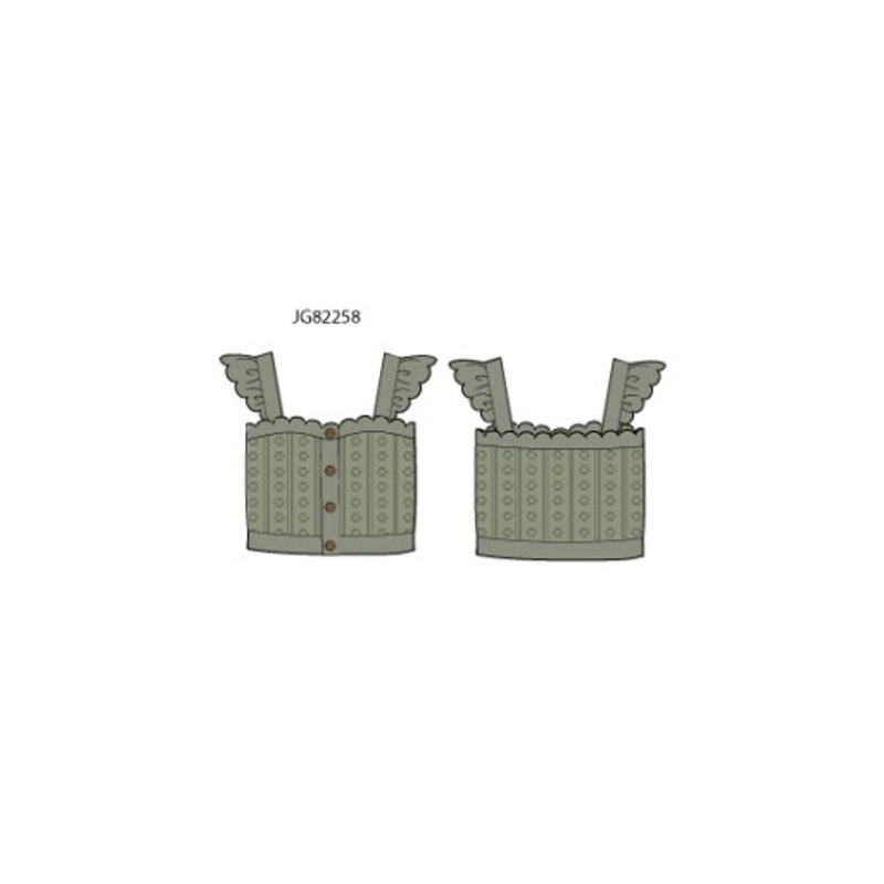 Janie and Jack - Girls S Es Grn Scallop Swtr Top Sm2