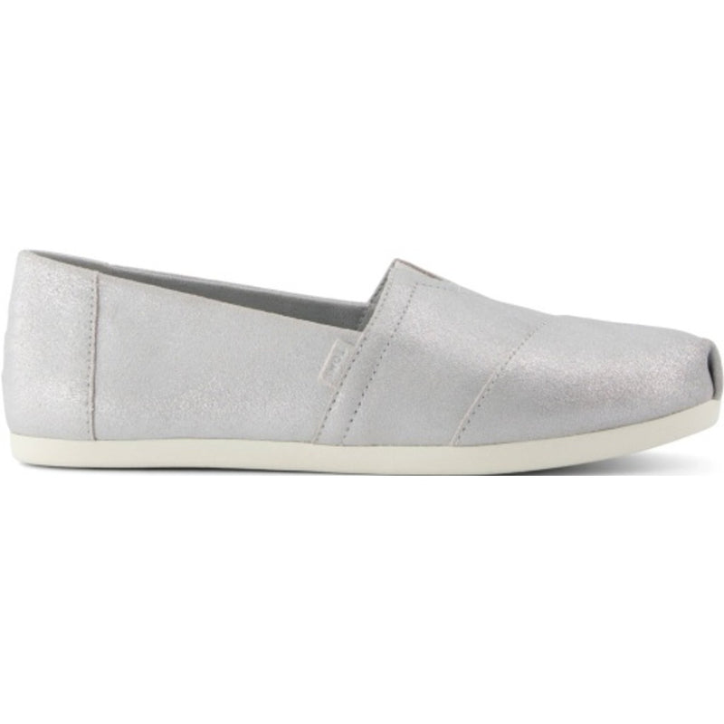 TOMS - Womens Alpargata Classic - Light Grey Metallic Suede
