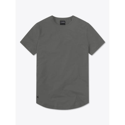 Cuts - Mens Ao Curve-Hem Tee - Gunmetal