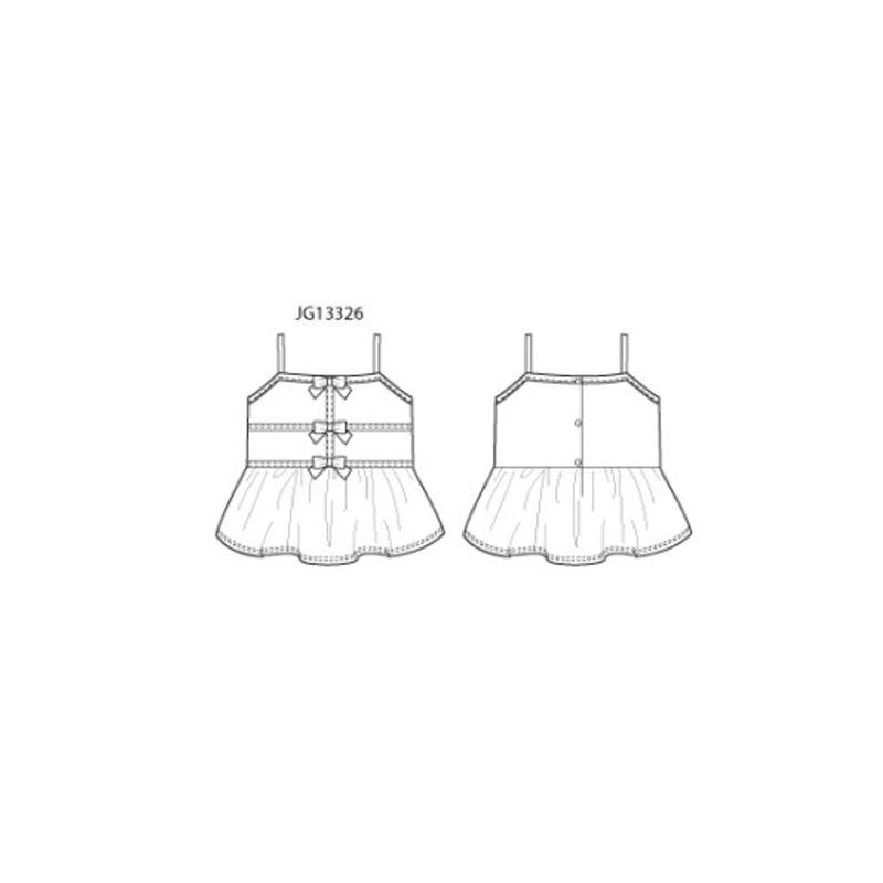 Janie and Jack - Girls K Wht 3bow Peplum Top Smbas