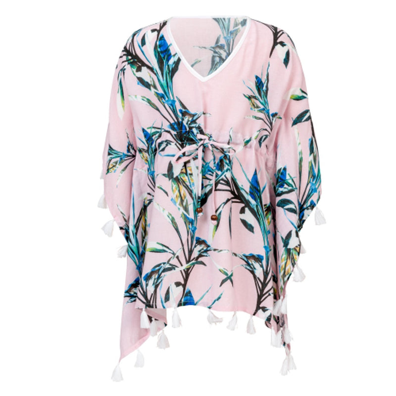 Snapper Rock - Girls Royal Palm Batwing Kaftan
