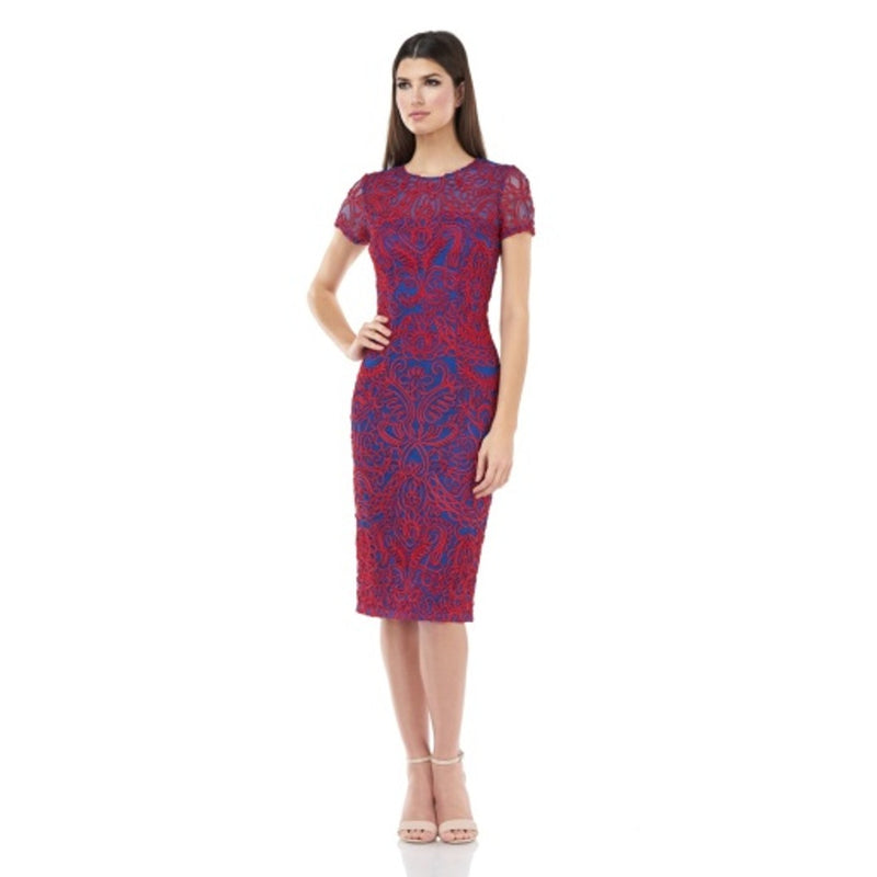 JS Collections - Womens Soutache Ss Shift Dress