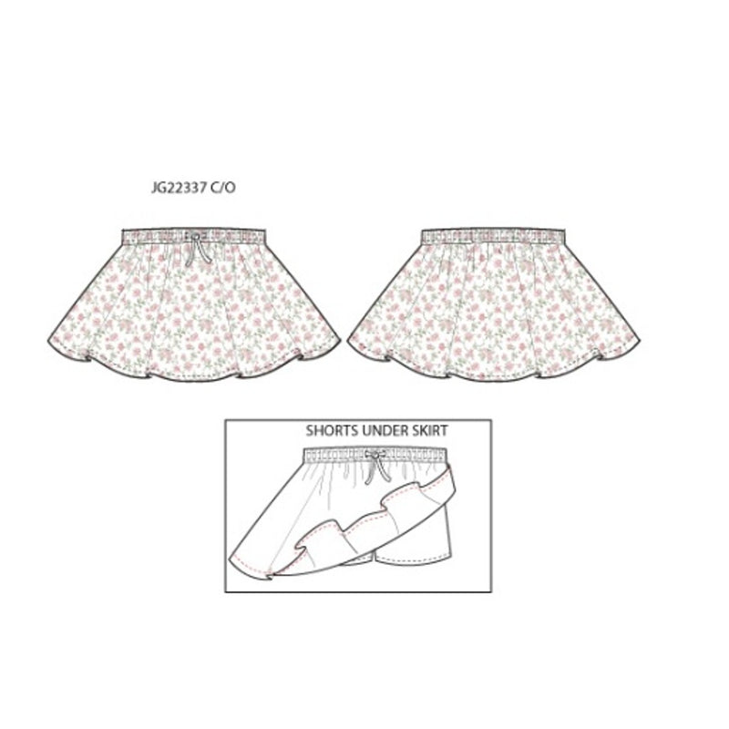Janie and Jack - Girls with Multi Floral Skort Sm2