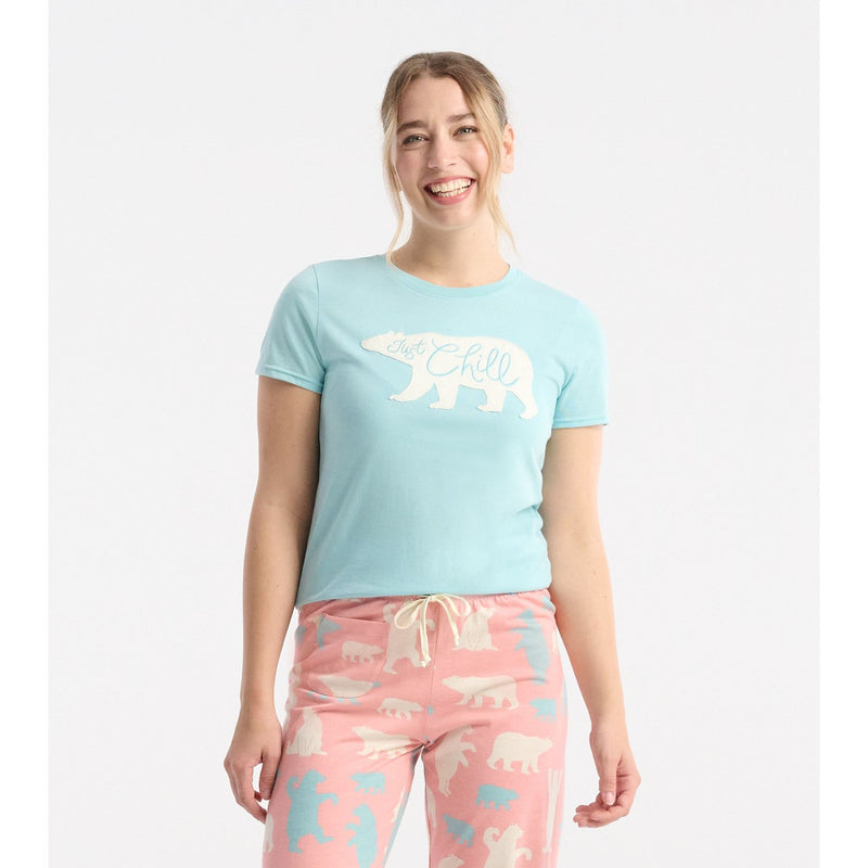 Little Blue House - Just Chill Womens Pajama Tee