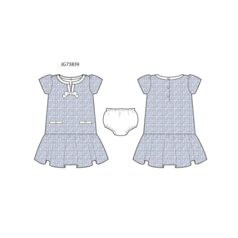 Janie and Jack - Girls with Blu Boucle Dress E2